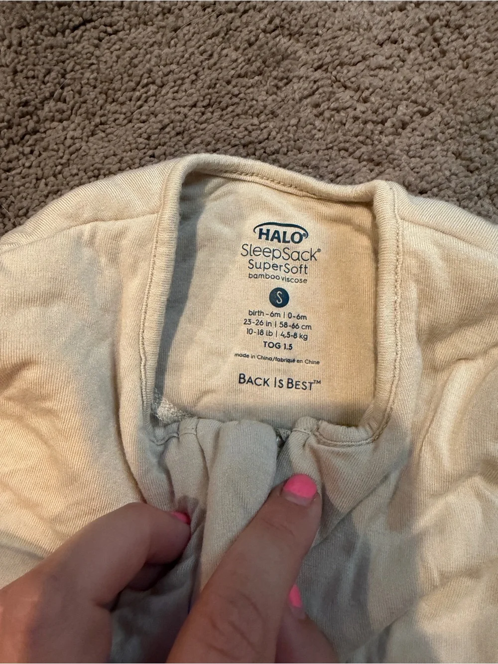 Halo SuperSoft SleepSack in Cream